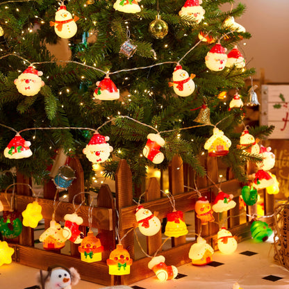 Halloween String Lights Decorations, 9.8FT 20 LED Halloween Fairy Lights, Battery Operated (Not Included) with Timer Function and 8 Flashing Modes, Cute Booday Lights 2025 Home Indoor Decor