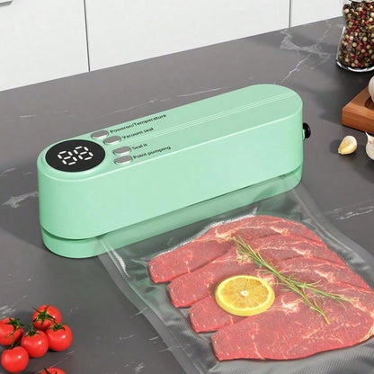 RAF One Portable Handheld Electric Vacuum & Sealing Machine – Compact Food Storage System with Reusable Bags