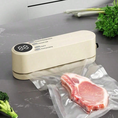 RAF One Portable Handheld Electric Vacuum & Sealing Machine – Compact Food Storage System with Reusable Bags