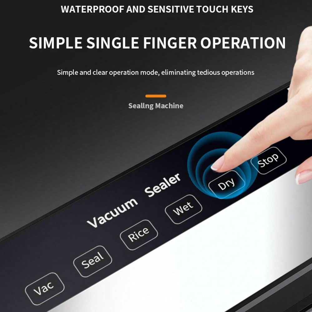 Vacuum Sealer Machine – Automatic Food Sealer with 30pcs Vacuum Bags, Small Household Packaging Machine