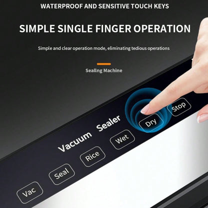 Vacuum Sealer Machine – Automatic Food Sealer with 30pcs Vacuum Bags, Small Household Packaging Machine