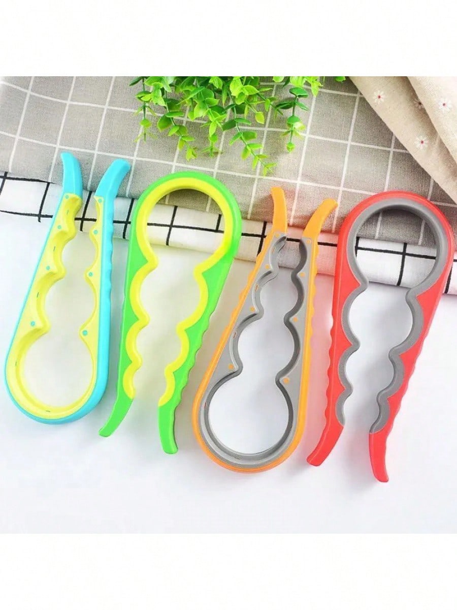 4-in-1 Bottle Opener – Multifunctional Anti-Slip Kitchen Tool for Easy Capping & Opening