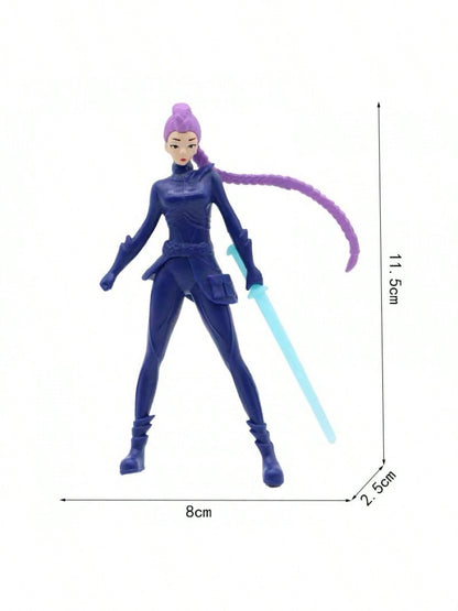 5pcs K-pop Action Figure Set – Derpys Tiger, Rumi, Mira, Zoey & Sussy Collectible Dolls for Fans