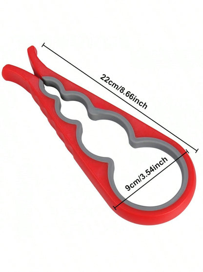 4-in-1 Bottle Opener – Multifunctional Anti-Slip Kitchen Tool for Easy Capping & Opening