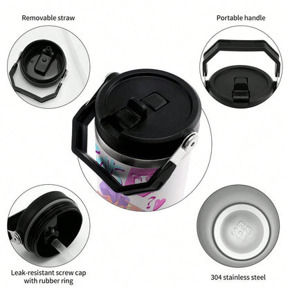 Neon Demon Kpop 30oz Insulated Car Tumbler – Anime Travel Mug with Lid & Straw | Stainless Steel Vacuum Cup