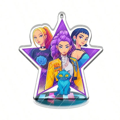 Demon Hunters Girl Group K-Pop Idol Standee – Collectible Fan Merch Display