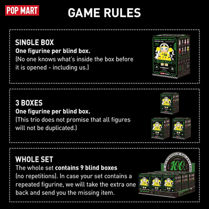 MEGA Space Molly 100% 2-B Blind Box Figures, Random Design Box Toys for Modern Home Decor, Collectible Toy Set for Desk Accessories, 1PC