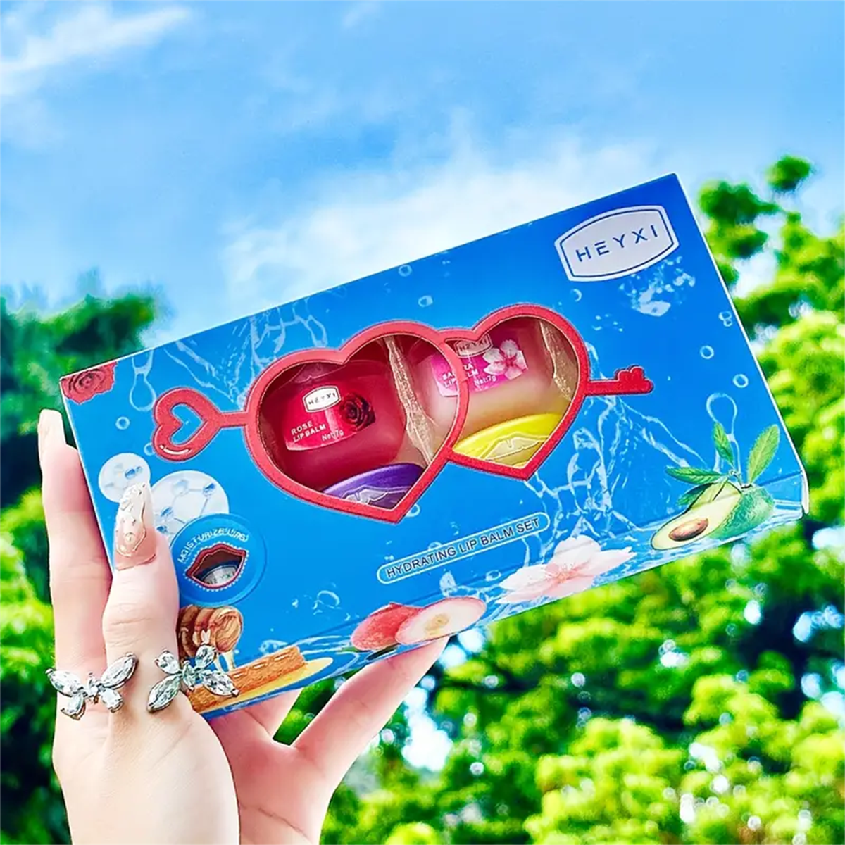 💋 8-Piece Hydrating Lip Balm Set – Alcohol-Free Moisturizing Care for All Skin Types