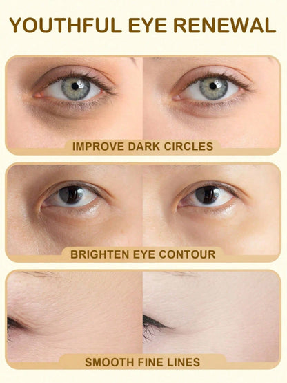 ✨ 60-Piece 24K Gold Eye Mask – Hydrating Firming Gel Patches for Dark Circles