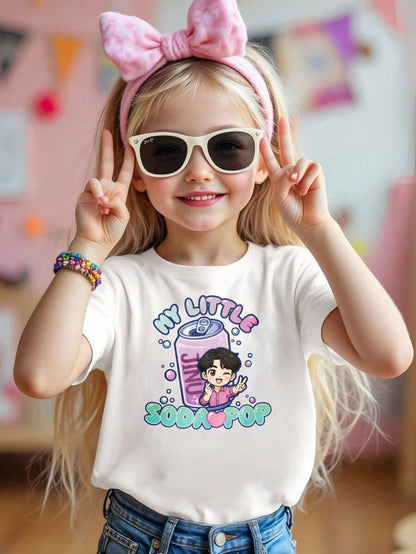 My Little Soda Pop Kids Graphic T-Shirt – 100% Cotton Casual Tee for Boys & Girls (3T–13Y)