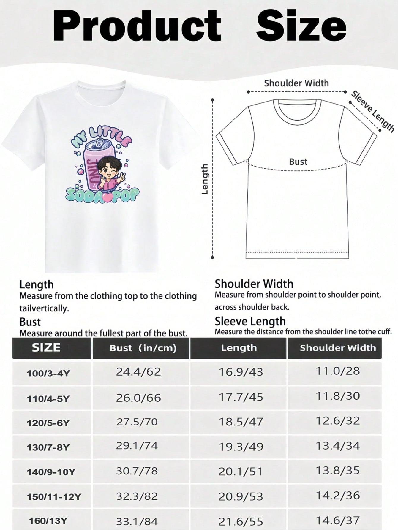 My Little Soda Pop Kids Graphic T-Shirt – 100% Cotton Casual Tee for Boys & Girls (3T–13Y)