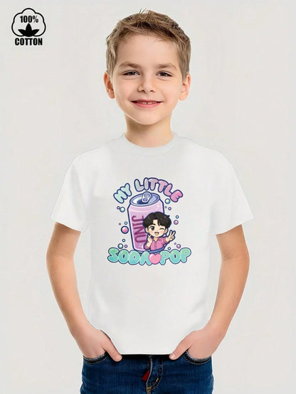 My Little Soda Pop Kids Graphic T-Shirt – 100% Cotton Casual Tee for Boys & Girls (3T–13Y)