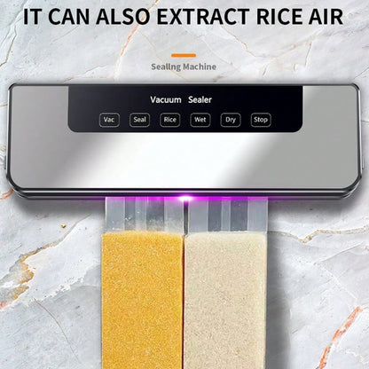 Vacuum Sealer Machine – Automatic Food Sealer with 30pcs Vacuum Bags, Small Household Packaging Machine