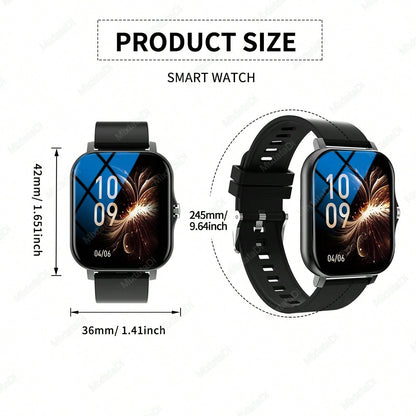 MixtataDi Smart Watch – Multifunctional Sports Smartwatch with Wireless Calls, Music & Notifications (Android/iOS)