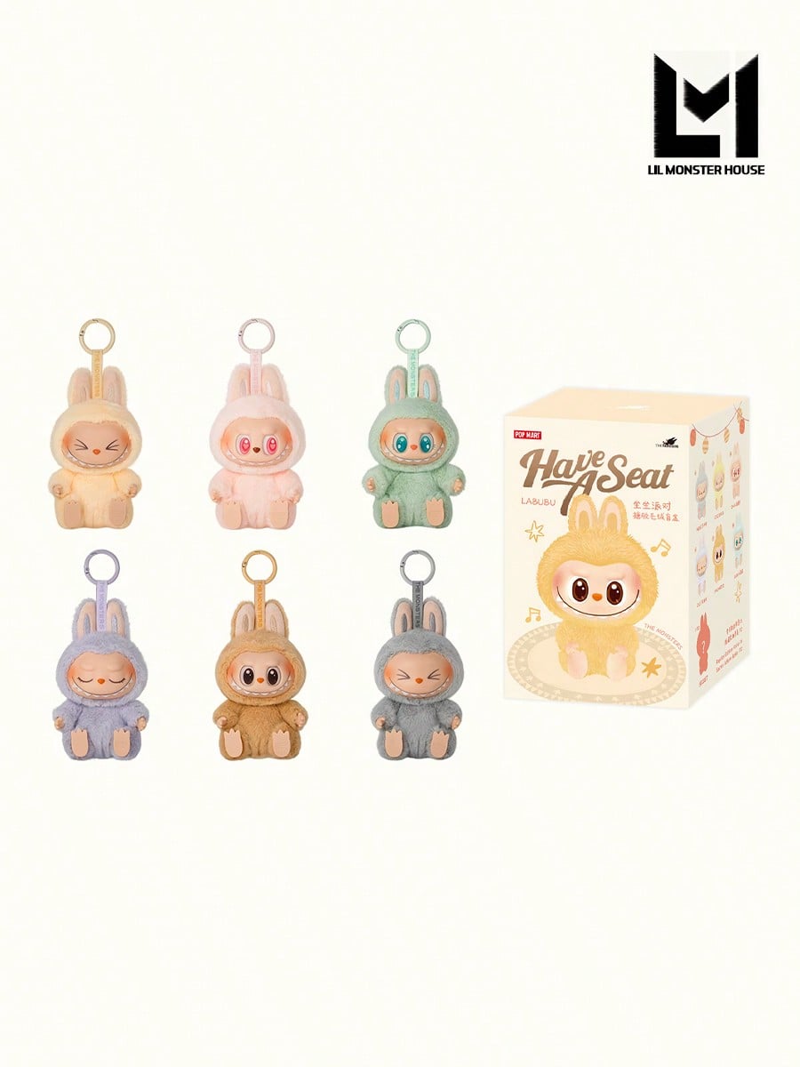 POP MART Labubu The Monsters Sit Sit Party Plush Blind Box – Authentic Collectible, Halloween Edition