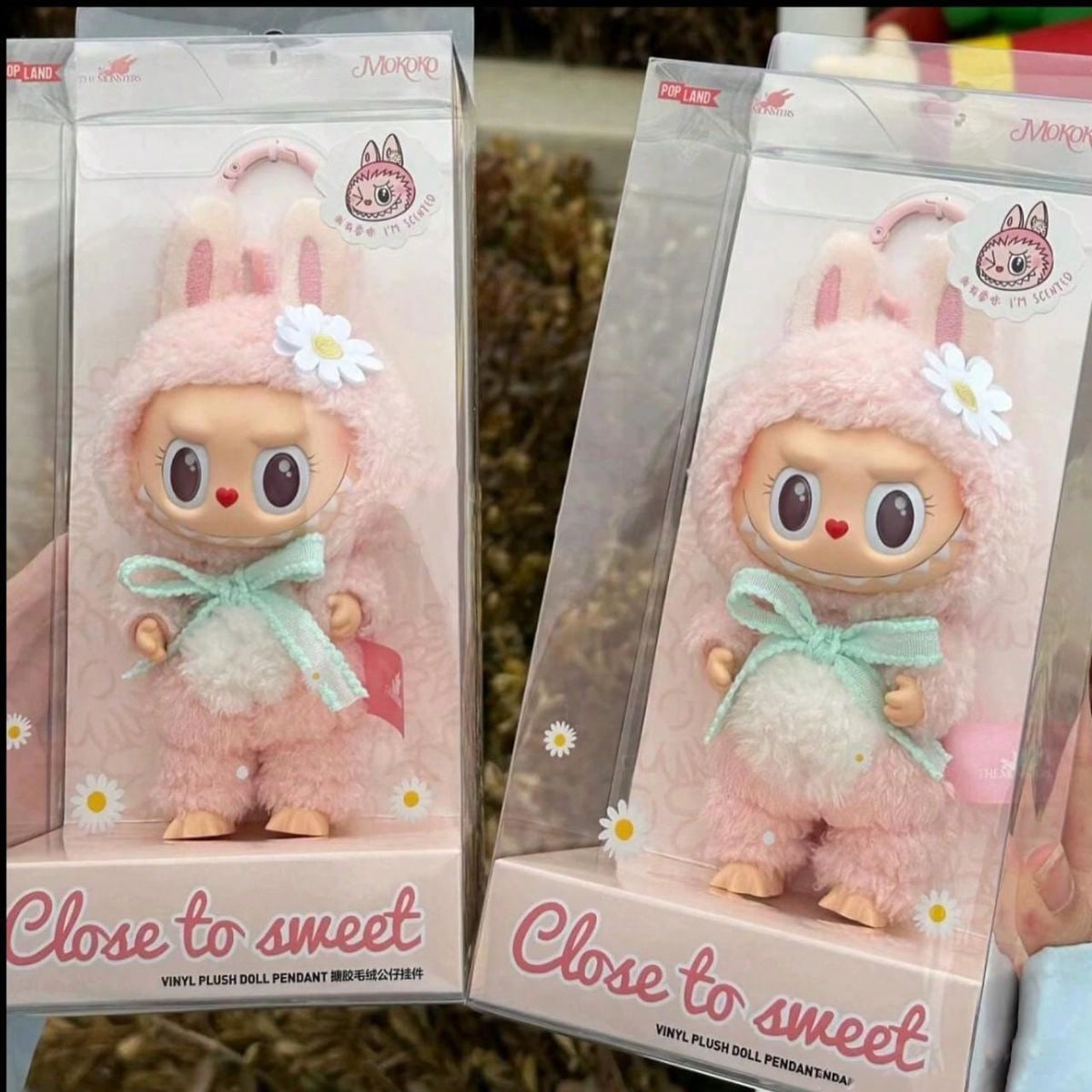 POP MART Labubu Mokoko Close To Sweet – Limited Edition Vinyl Plush Pendant Authentic Collectible