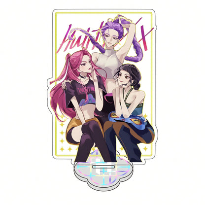 Anime K-pop Hunters Huntress Acrylic Stand – Table Figure Display Decoration, Original Collectible Gift