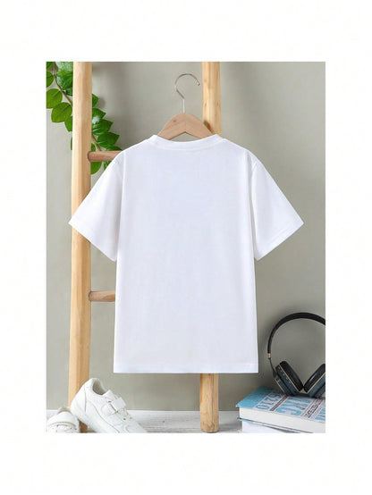 KPOP Demon Hunters Kids Graphic Tee – 100% Cotton Black Round Neck T-Shirt, Back to School Clothes