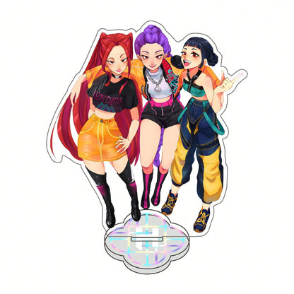 Anime K-pop Hunters Huntress Acrylic Stand – Table Figure Display Decoration, Original Collectible Gift
