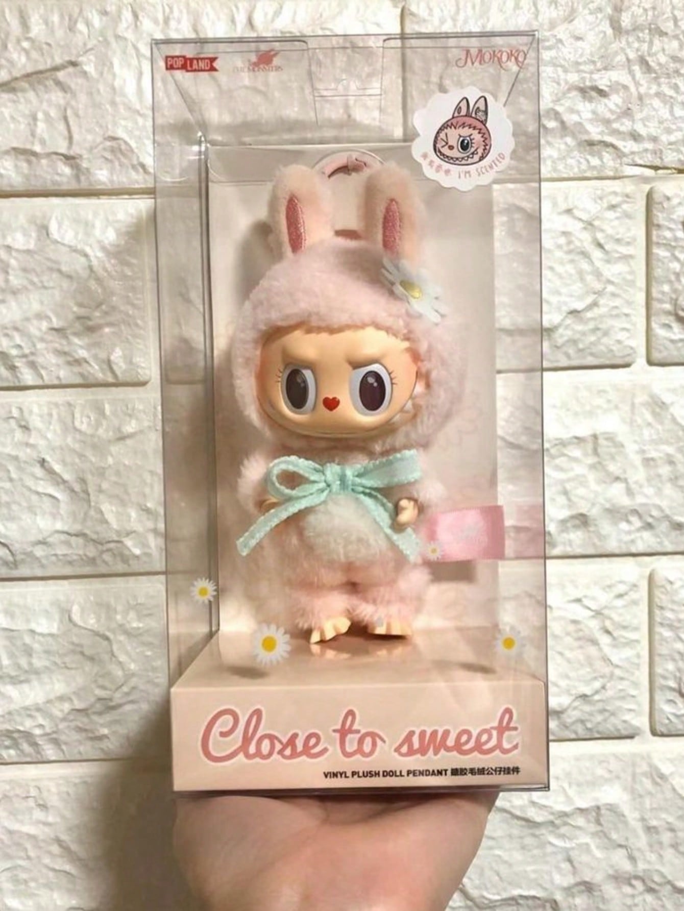POP MART Labubu Mokoko Close To Sweet – Limited Edition Vinyl Plush Pendant Authentic Collectible