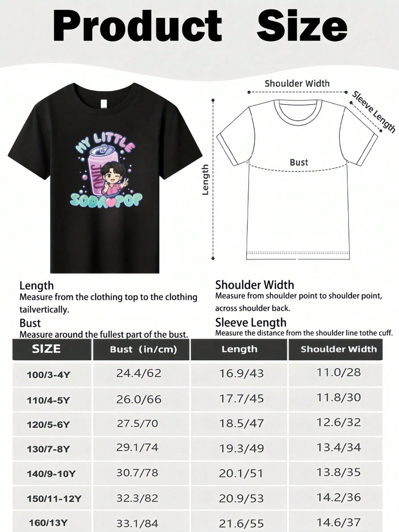 My Little Soda Pop Kids Graphic T-Shirt – 100% Cotton Casual Tee for Boys & Girls (3T–13Y)