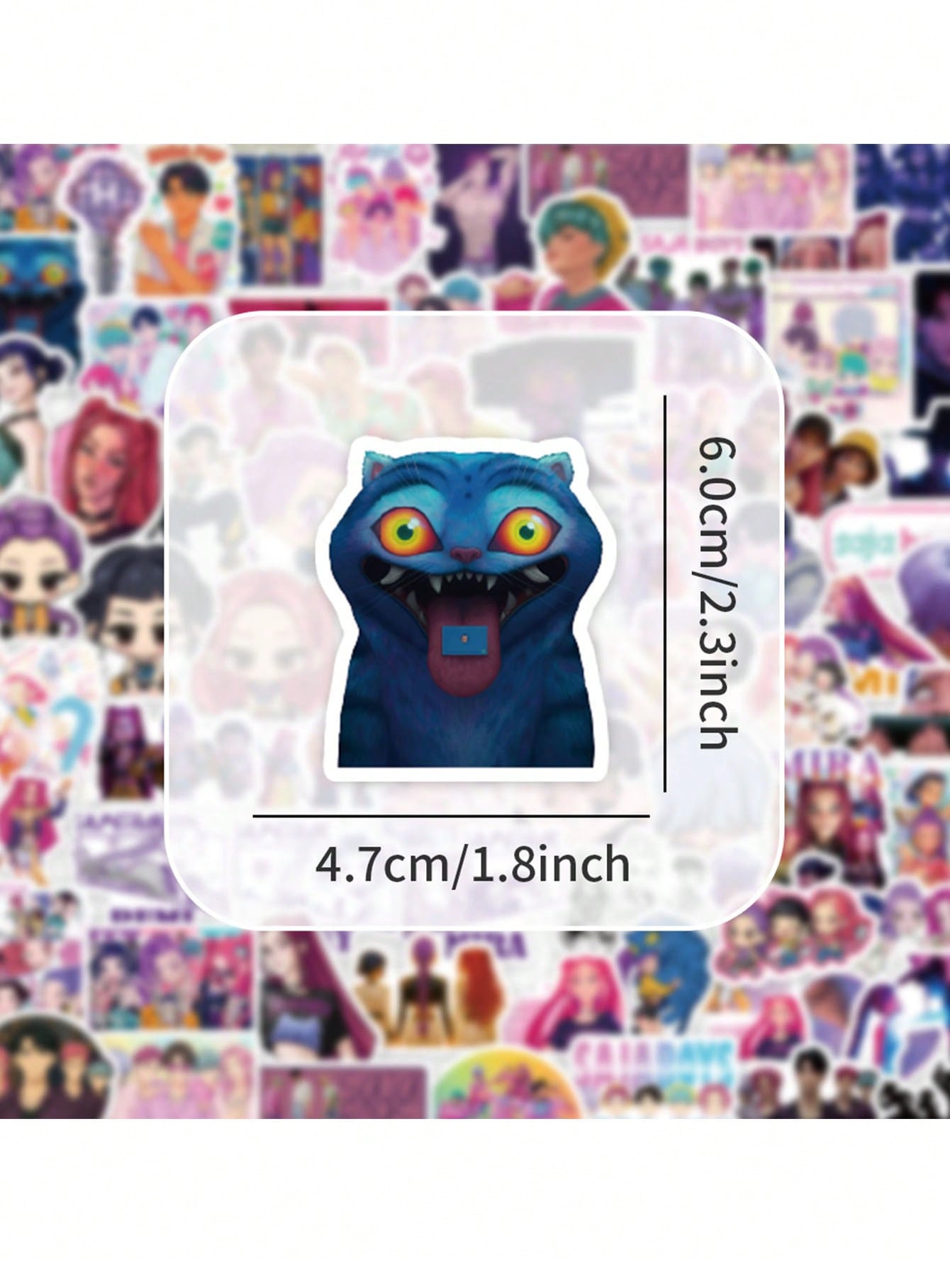 Takara Tomy 74PCS K-POP Demon Hunters Stickers – Anime Rumi Mira Zoey Waterproof Decorative Sticker Pack