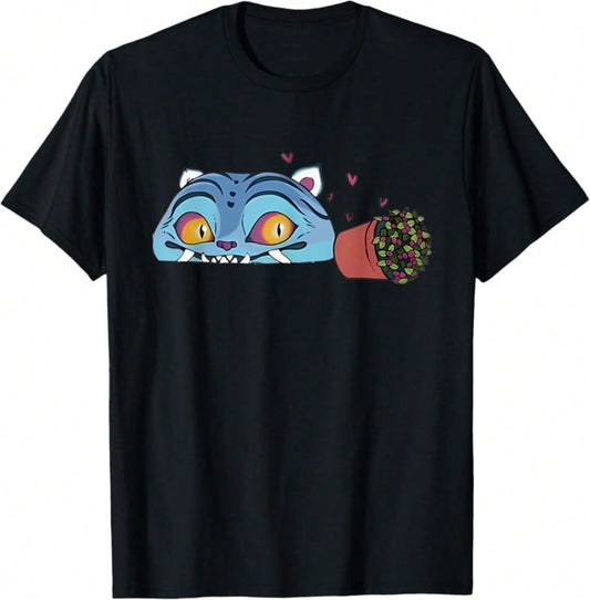 Cute Derpy Tiger T-Shirt – Soft Crew Neck Tee for Women, Men & Kids | Family Outfits S–XXXL