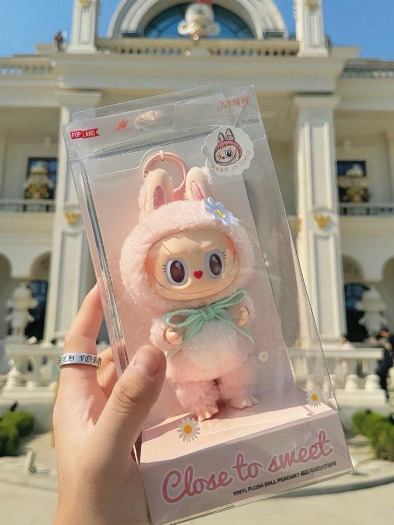 POP MART Labubu Mokoko Close To Sweet – Limited Edition Vinyl Plush Pendant Authentic Collectible