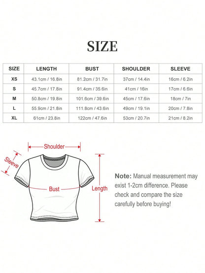Jinu Sajaboys Women’s Cropped Short Sleeve Tee – Soft Cotton, Black & White, Regular Fit