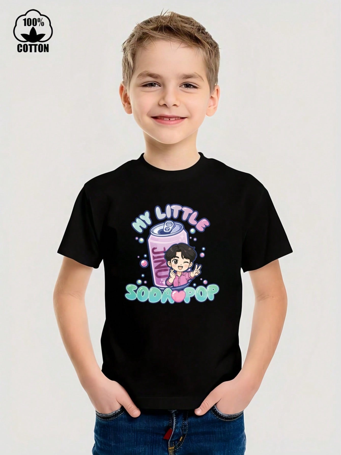 My Little Soda Pop Kids Graphic T-Shirt – 100% Cotton Casual Tee for Boys & Girls (3T–13Y)