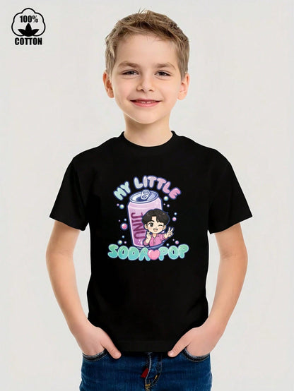 My Little Soda Pop Kids Graphic T-Shirt – 100% Cotton Casual Tee for Boys & Girls (3T–13Y)