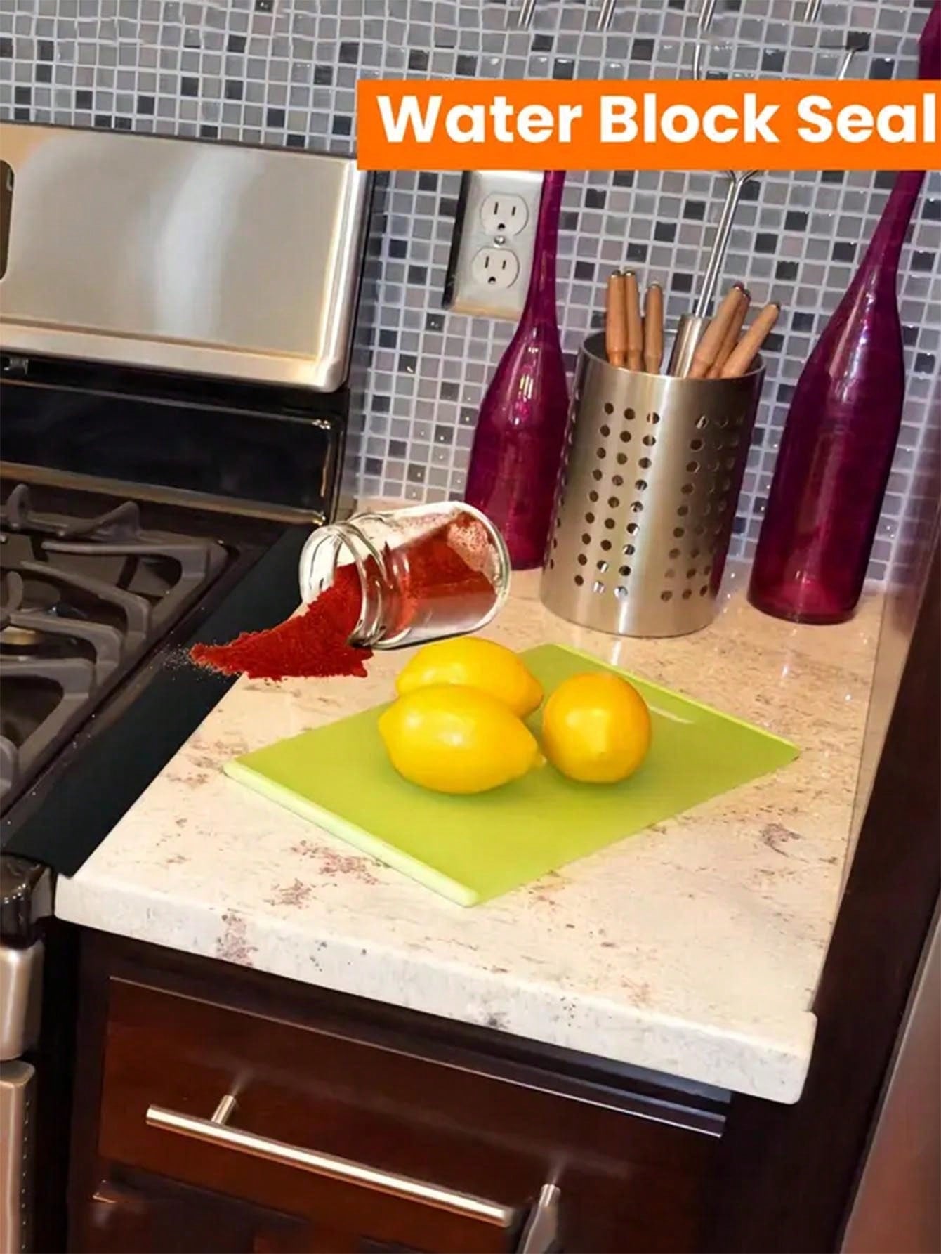 T-Shaped Stove Top Silicone Gap Strips – Heat Resistant, Waterproof & Oilproof Kitchen Counter Sealing Cover (1pc/2pcs)