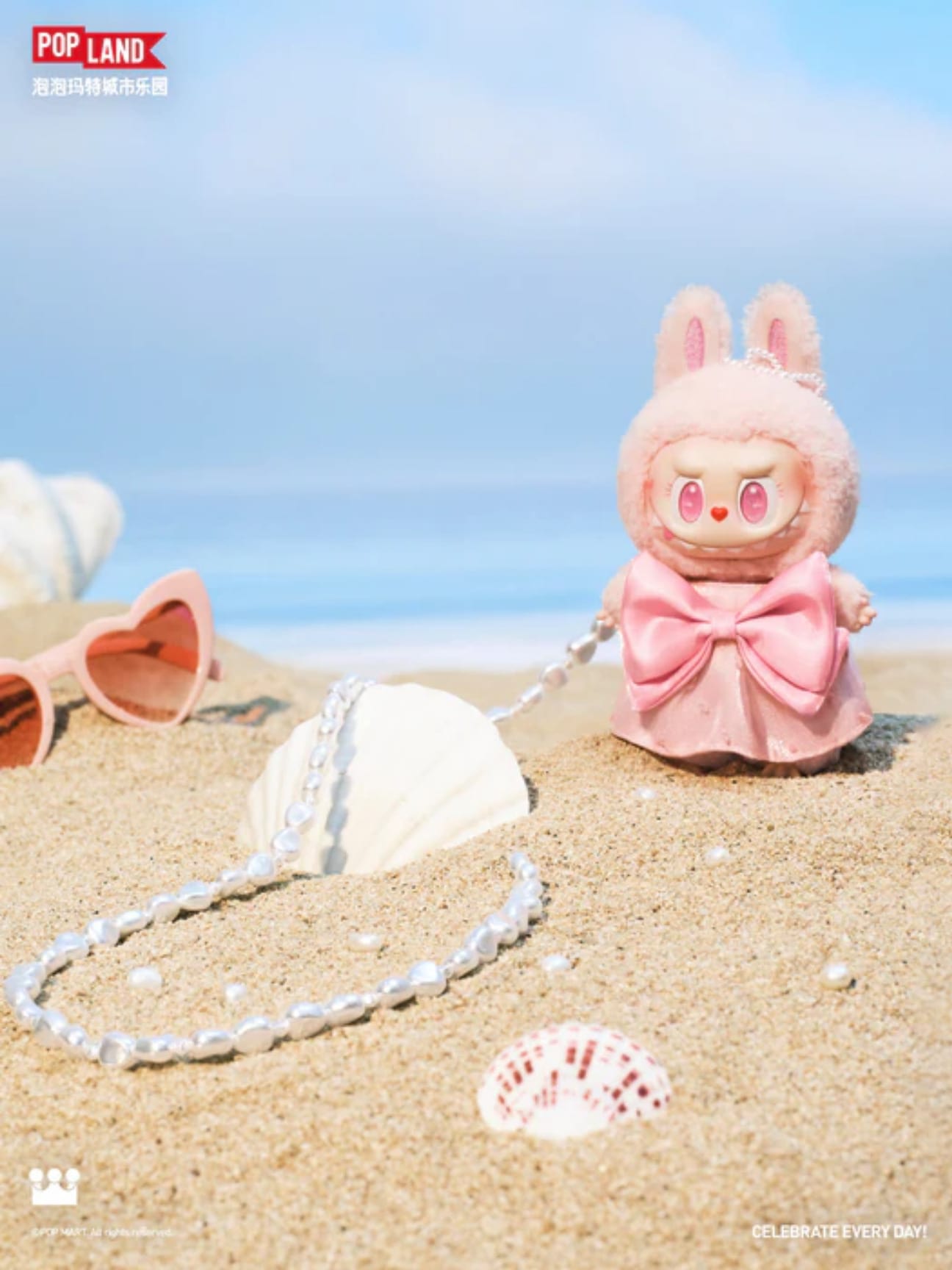 POP MART The Monsters Mokoko – Jump Into Summer Series Vinyl Plush Pendant | PopLand Exclusive