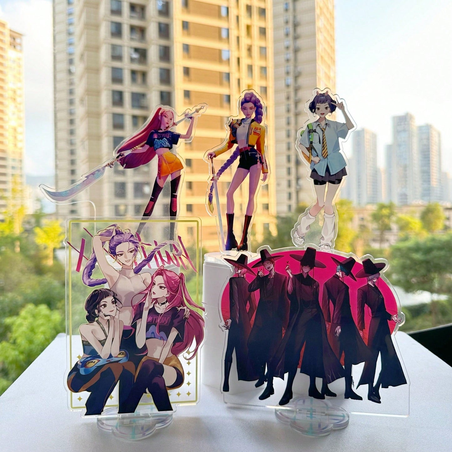 Anime K-pop Hunters Huntress Acrylic Stand – Table Figure Display Decoration, Original Collectible Gift