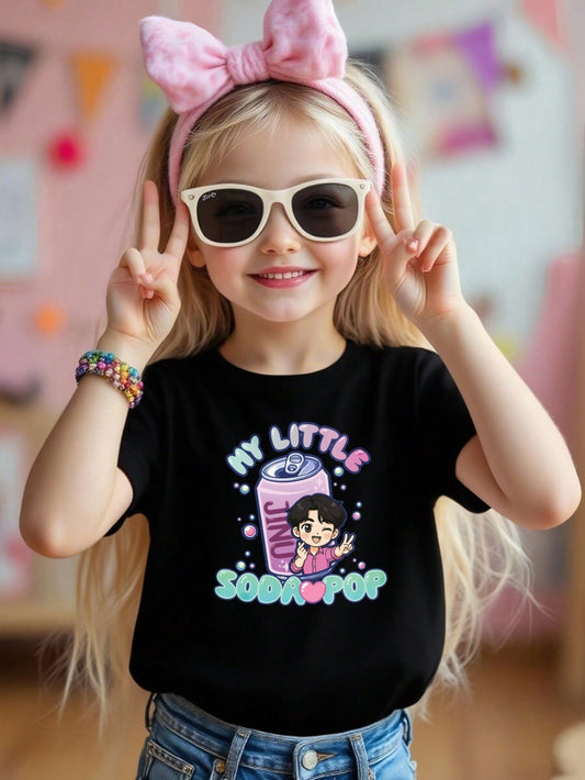 My Little Soda Pop Kids Graphic T-Shirt – 100% Cotton Casual Tee for Boys & Girls (3T–13Y)