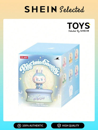 POP MART Labubu Big Into Energy Series – Crystal Ball Blind Box Figurine (Single Sealed Case)