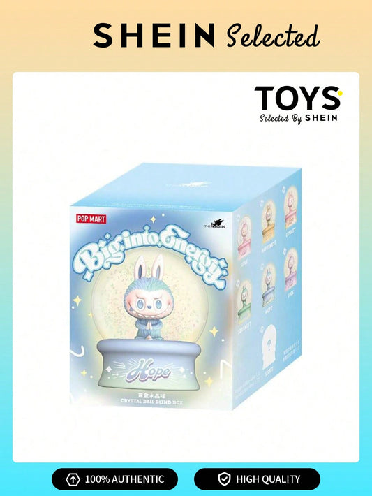 POP MART Labubu Big Into Energy Series – Crystal Ball Blind Box Figurine (Single Sealed Case)
