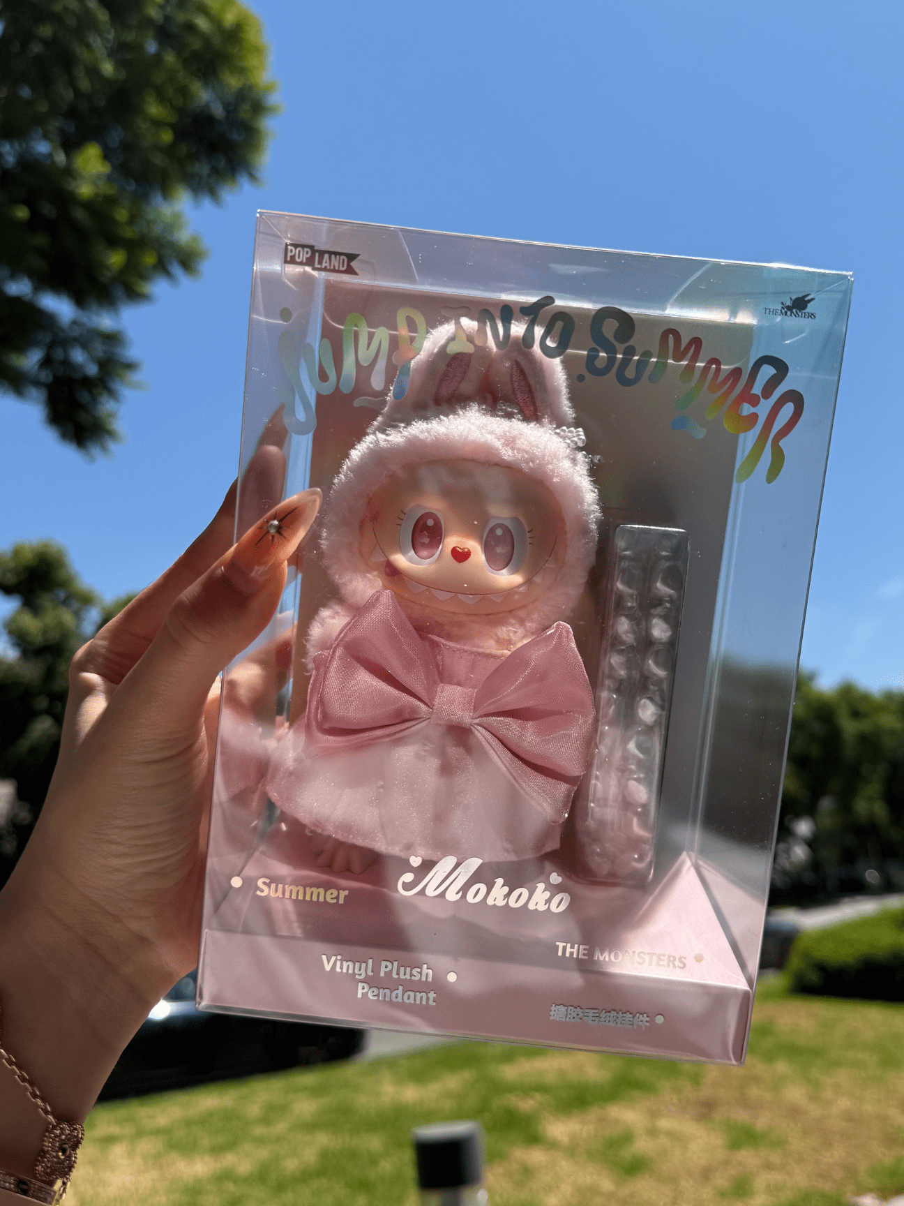 POP MART The Monsters Mokoko – Jump Into Summer Series Vinyl Plush Pendant | PopLand Exclusive