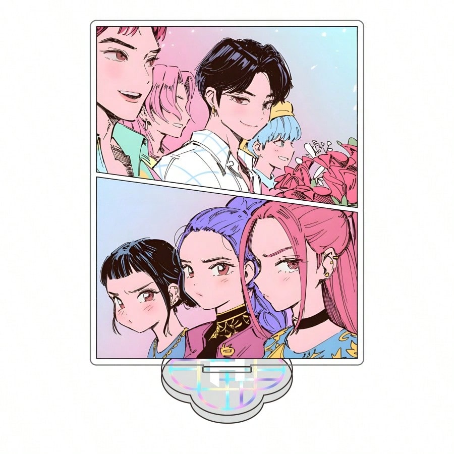 Anime K-pop Hunters Huntress Acrylic Stand – Table Figure Display Decoration, Original Collectible Gift