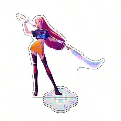 Anime K-pop Hunters Huntress Acrylic Stand – Table Figure Display Decoration, Original Collectible Gift