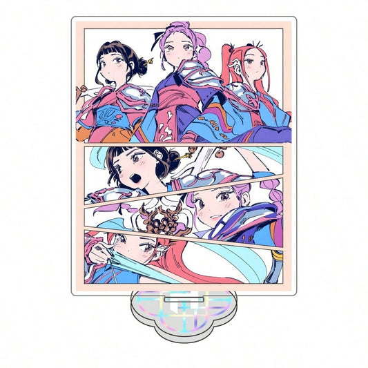 Anime K-pop Hunters Huntress Acrylic Stand – Table Figure Display Decoration, Original Collectible Gift