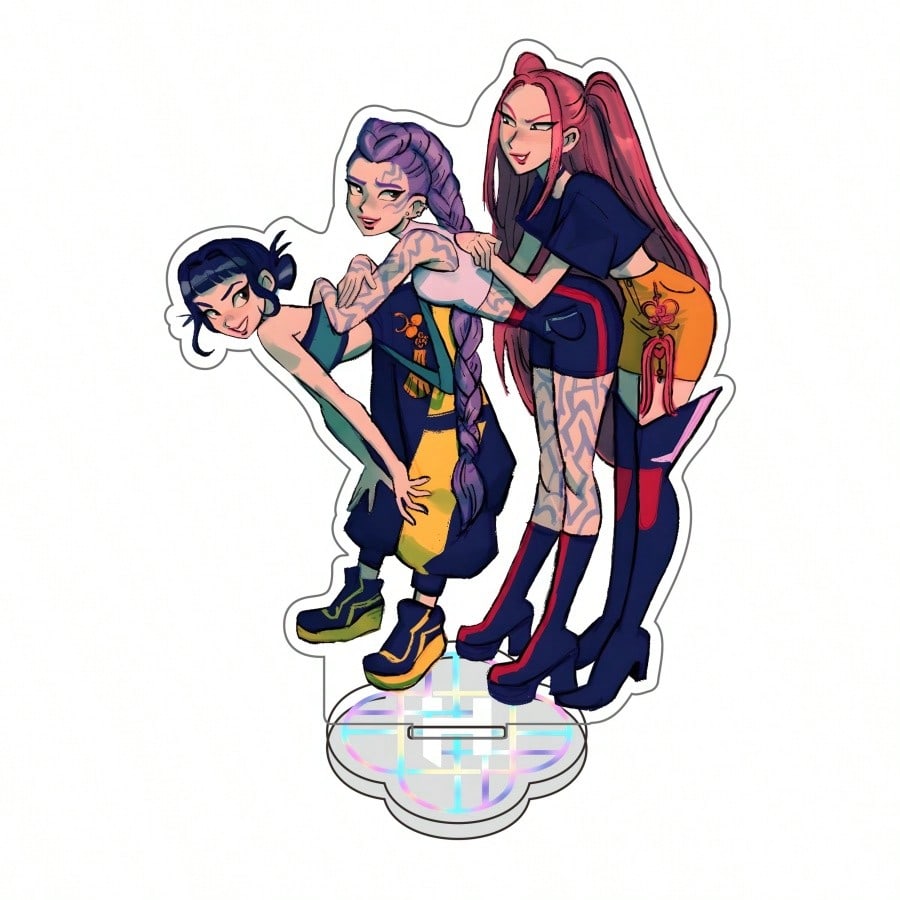 Anime K-pop Hunters Huntress Acrylic Stand – Table Figure Display Decoration, Original Collectible Gift
