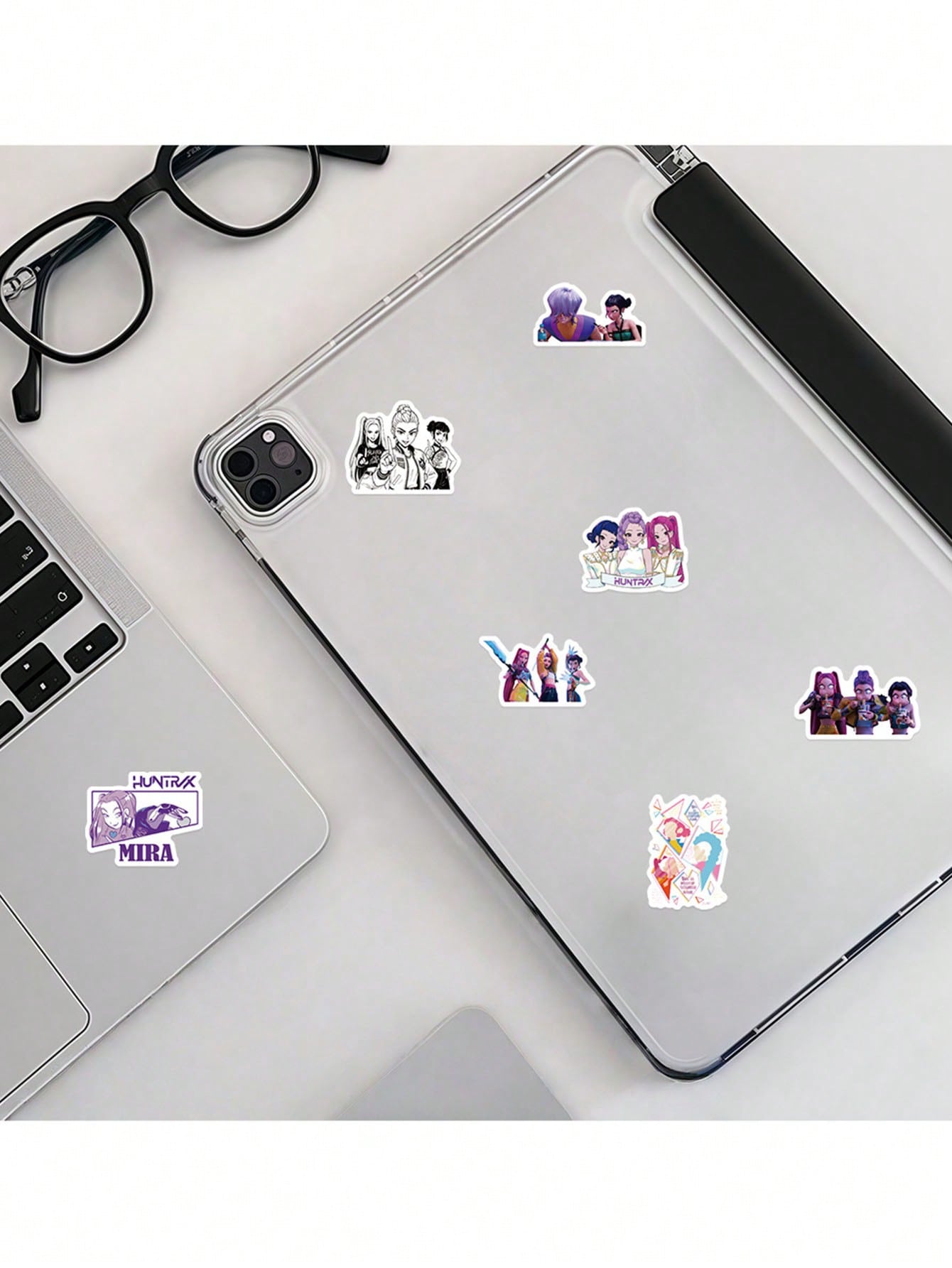 Takara Tomy 74PCS K-POP Demon Hunters Stickers – Anime Rumi Mira Zoey Waterproof Decorative Sticker Pack