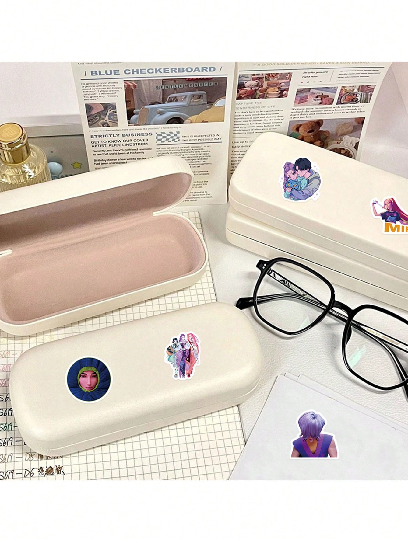 Takara Tomy 74PCS K-POP Demon Hunters Stickers – Anime Rumi Mira Zoey Waterproof Decorative Sticker Pack