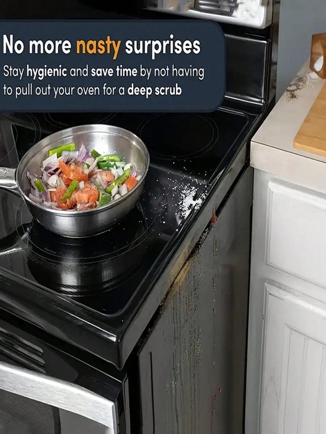 T-Shaped Stove Top Silicone Gap Strips – Heat Resistant, Waterproof & Oilproof Kitchen Counter Sealing Cover (1pc/2pcs)