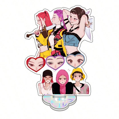 Anime K-pop Hunters Huntress Acrylic Stand – Table Figure Display Decoration, Original Collectible Gift