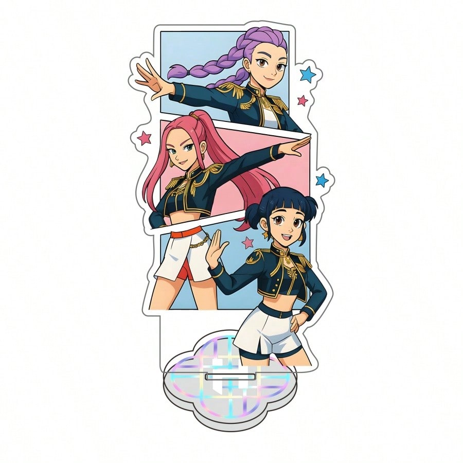 Anime K-pop Hunters Huntress Acrylic Stand – Table Figure Display Decoration, Original Collectible Gift