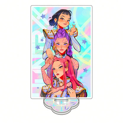 Anime K-pop Hunters Huntress Acrylic Stand – Table Figure Display Decoration, Original Collectible Gift