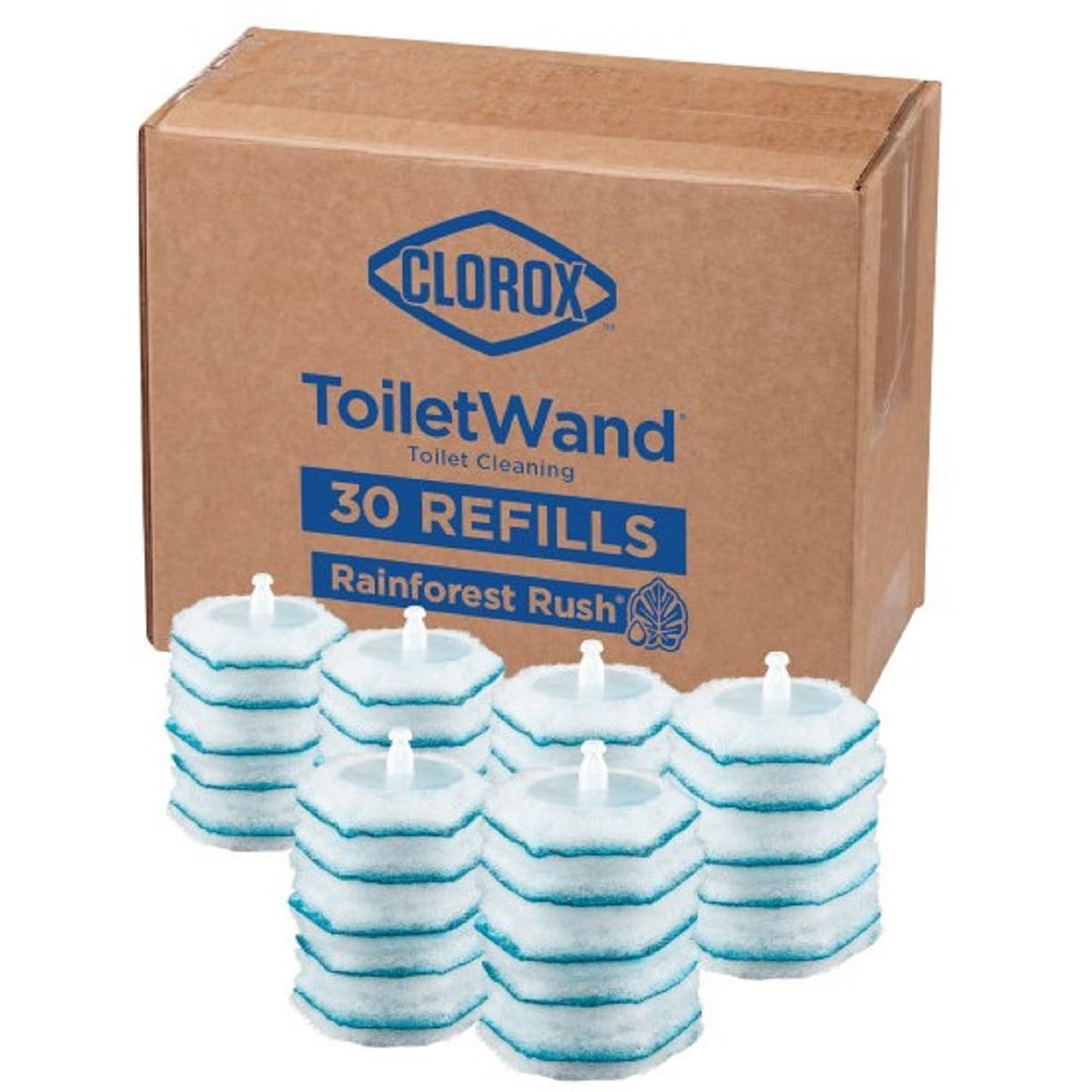 Toiletwand Disinfecting Refills, Disposable Wand Heads, 20/30 Count (Package May Vary)