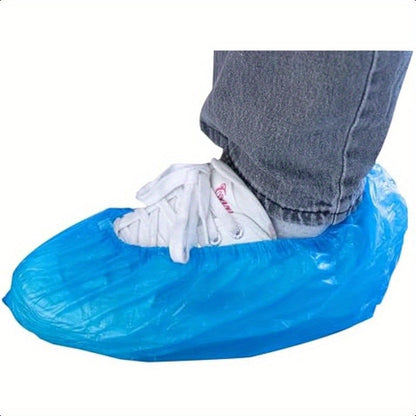 1000pcs (500 Pairs) Disposable Waterproof Non-Slip Shoe Covers – Protective Boot Covers for Indoor, Real Estate, Travel & Construction Use